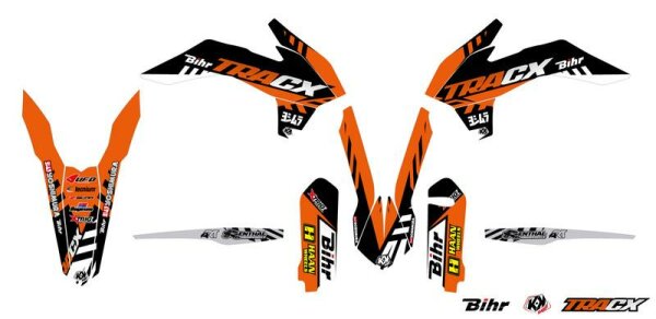 KUTVEK Tracx Deko-Kit orangefarben KTM EXC/EXC-F