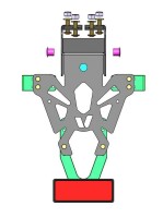 V PARTS Kennzeichenhalter schwarz Kawasaki Ninja 400