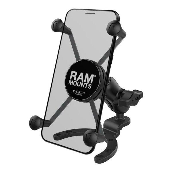 RAM MOUNTS X-Grip Phone Holder Short Arm Large Gas Tank Base - Large Phones