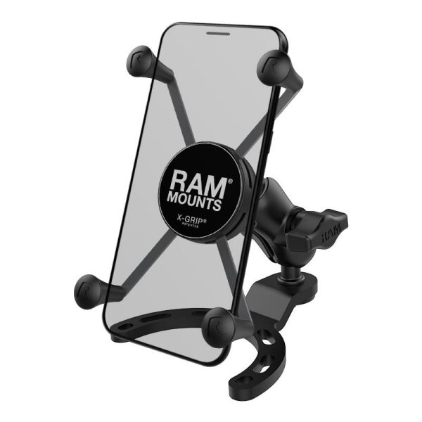 RAM MOUNTS X-Grip Phone Holder Short Arm Small Gas Tank Base - Large Phones