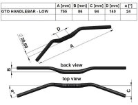 GILLES TOOLING Ø28,6mm GT Oversize Lenker ohne Bar...