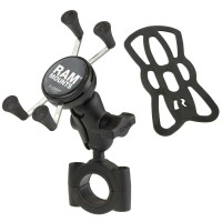 RAM MOUNTS X-Grip® Short Arm Phone Holder with Large Handlebar Base