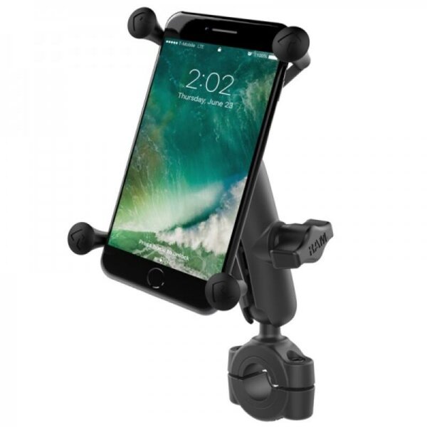 RAM MOUNTS X-Grip® Medium Arm Phone Holder with Medium Handlebar Base - Large Phones