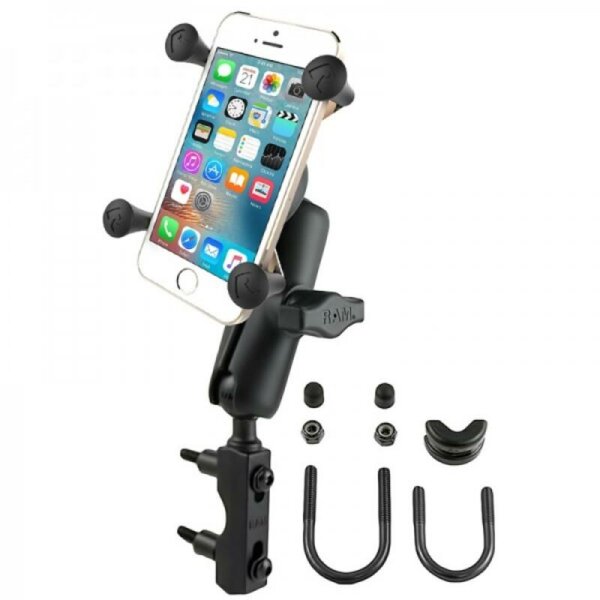 RAM MOUNTS X-Grip® Medium Arm Phone Holder with Brake/Clutch Reservoir U-Bolt Base