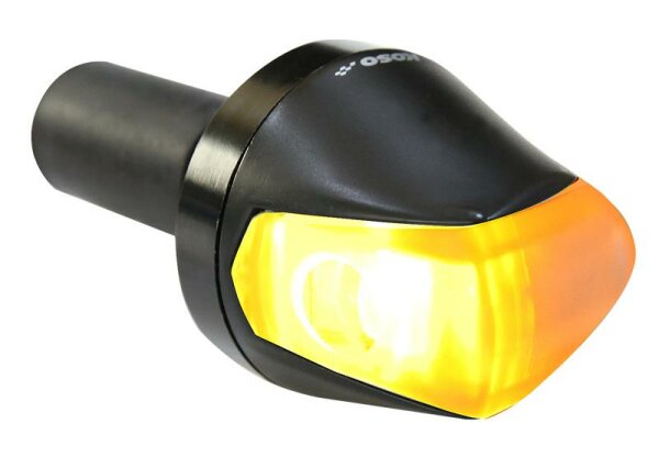 KOSO Knight LED Blinker mattschwarz/grau universell einzeln