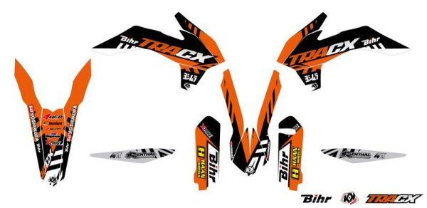 KUTVEK Tracx Deko-Kit orangefarben KTM SX/SX-F