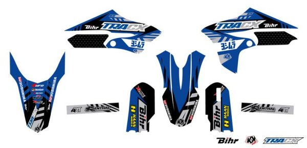 KUTVEK Tracx Deko-Kit blau Yamaha YZ65