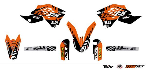 KUTVEK Tracx Deko-Kit orangefarben KTM SX65