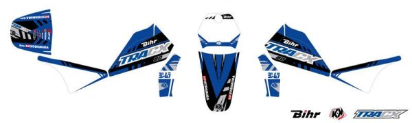 KUTVEK Tracx Deko-Kit blau Yamaha PW80