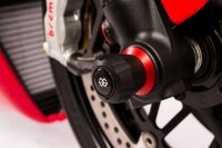 GILLES TOOLING GTA Gabel- und Schwingenschutz (Radachse) Schwarz/Rot Ducati