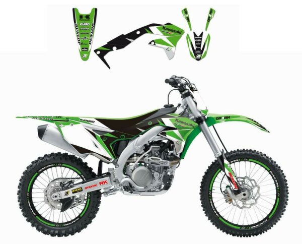 BLACKBIRD Dream Graphic 3 Grafik-Kit Kawasaki KX250F