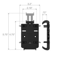 RAM MOUNTS Quick-Grip Medium Arm Phone Holder Handlebar U-Bolt Base