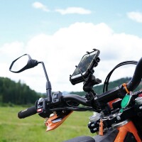 RAM MOUNTS Quick-Grip Medium Arm Phone Holder Handlebar U-Bolt Base