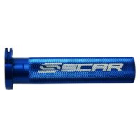 SCAR Drosselrohr Aluminium + Lager Blau Yamaha YZ65