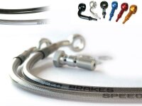 SPEEBRAKES Hinterrad-Stahlflex-Bremsleitung Edelstahl/Alu...