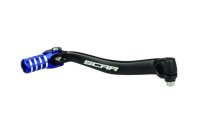 SCAR Schalthebel schwarz matt/Endstück blau Kawasaki KX450F