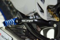 SCAR Schalthebel schwarz matt/Endstück blau Yamaha YZ85