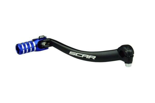 SCAR Schalthebel schwarz matt/Endstück blau Yamaha YZ250F