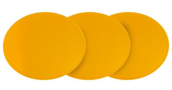 PRESTON PETTY Nummerntafel vorne oval weiß - 3er-Pack