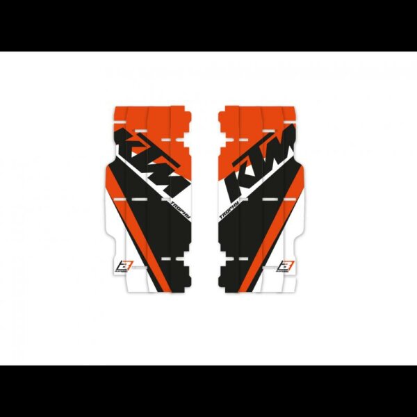 BLACKBIRD Replica Trophy 21 Radiator Louvers Graphic Kit - KTM EXC