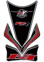 MOTOGRAFIX Tankschutz 3-teilig schwarz MV Agusta F4 1000 RR