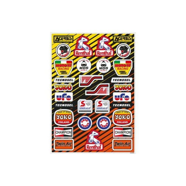 TECNOSEL PVC Vintage Stickers Sheet