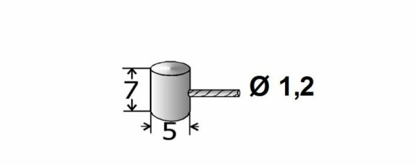 TRANSFIL Gaszug anpassbar - 1,20m