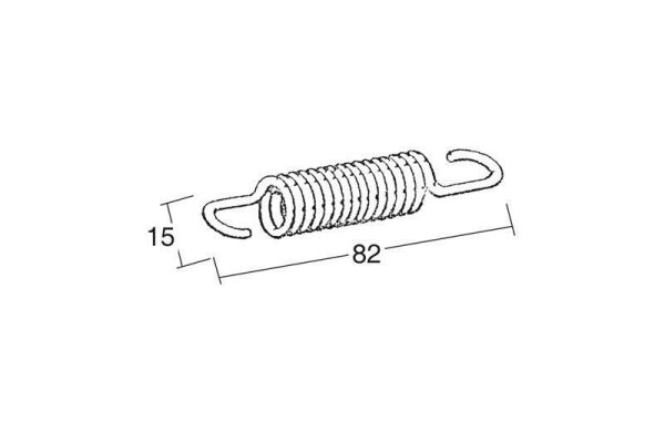 BUZZETTI Set mit 5 Federn 82x15mm für Mittelständer