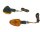 Blinker Set M10 schwarz Doozy orange, kurz