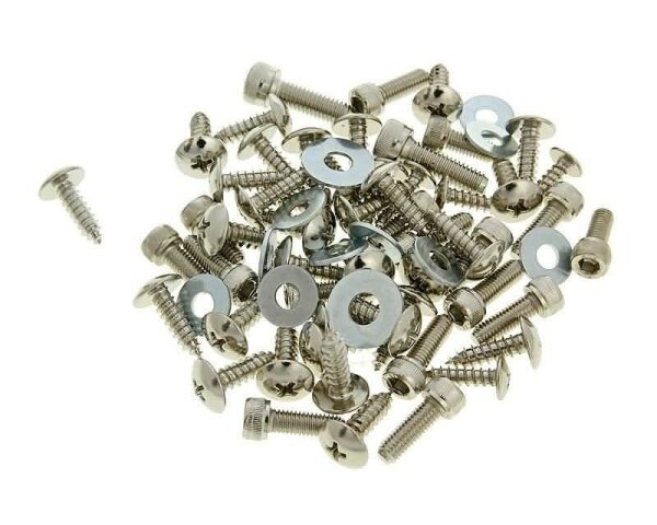 fairing screw set chrome for Yamaha Aerox, MBK Nitro