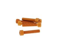 hexagon socket screw set - anodized aluminum orange - 6...