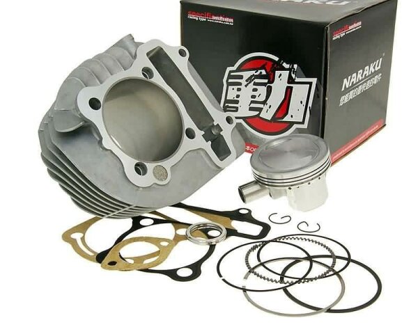 cylinder kit Naraku 180cc 63mm forged piston for GY6, Kymco AC