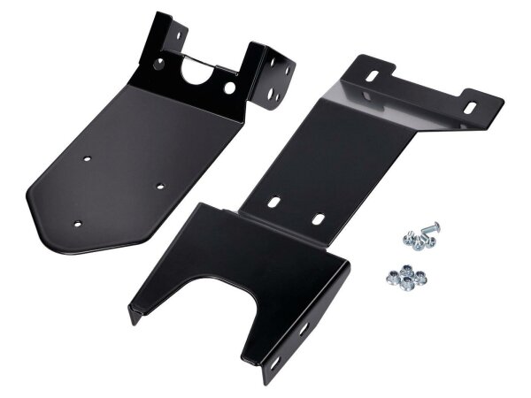 number plate holder w/ splash guard black coated for Rieju MRT