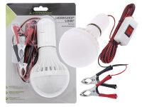 12V LED-Lampe mit Clips - Krokodilklemmen