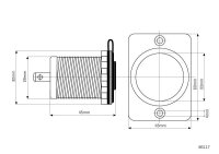 EURO 12V/24V Eingebaute Steckdose (58083)