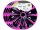 EXTRA STRONG Radkappen pink - schwarz 14", 4 Stk