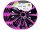 EXTRA STRONG Radkappen pink - schwarz 15", 4 Stk