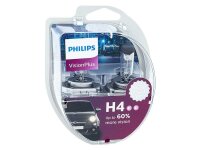 Glühlampen PHILIPS H4 12V 60/55W P43t VisionPlus +60%