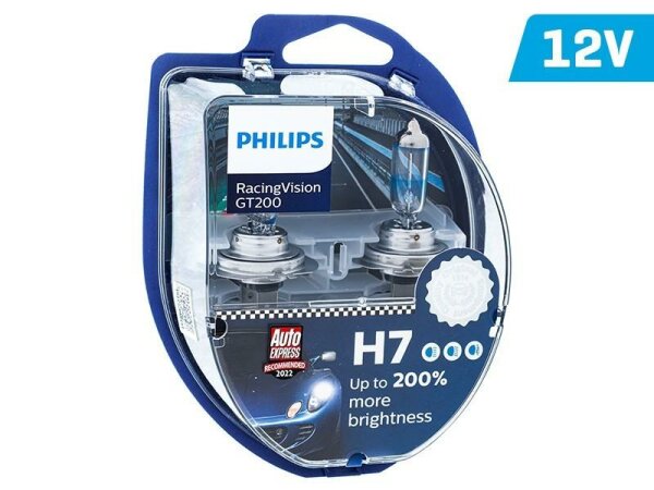 Glühlampen PHILIPS H7 12V 55W PX26d RacingVision GT200