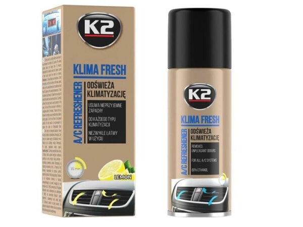 KLIMA FRESH Klimaanlagen-Erfrischer, Zitrone, 150 ml