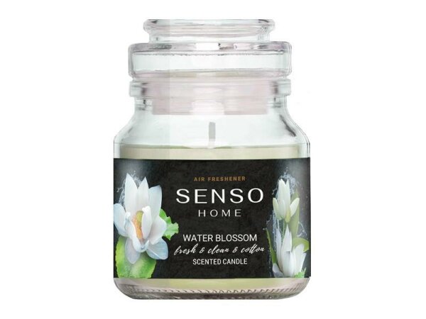 Lufterfrischer SENSO Home Scented Candle, Duftkerze 130 g, Water Blossom