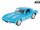 Modell 1:32, RMZ 1963 Chevrolet Corvette Stingray Split Window, blau