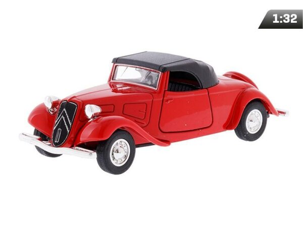 Modell 1:34, 1939 CITROËN 11B Traction Avant Cabrio, rot (A008751C1TC)