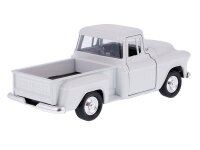 Modell 1:34, 1955 Chevrolet Stepside Pick Up, weiß (A00880CHSB)