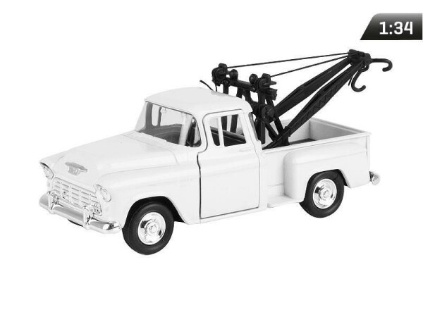 Modell 1:34, CHEVY Stepside Tow Truck, weiß (A880CSTTB)