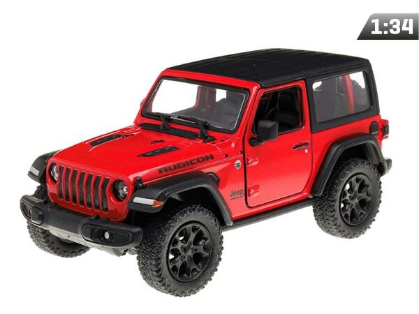 Modell 1:34, Jeep Wrangler Hard Top, rot (A11723C)