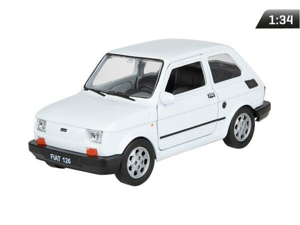 Modell 1:34, PRL FIAT 126p, weiß (A884F126B)