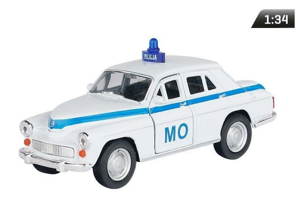 Modell 1:34, PRL Warszawa 224 CIVIL MILICJA, weiß (A884W224MOB)