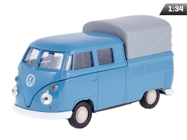 passend für kompatibel mit -  1:34, Volkswagen T1 Cabin Pick Up, blaugrau (A00880T1NS)