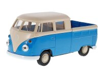 Modell 1:34, VW T1 Doppelkabine Pick Up blau creme (A880VTDCPNK)